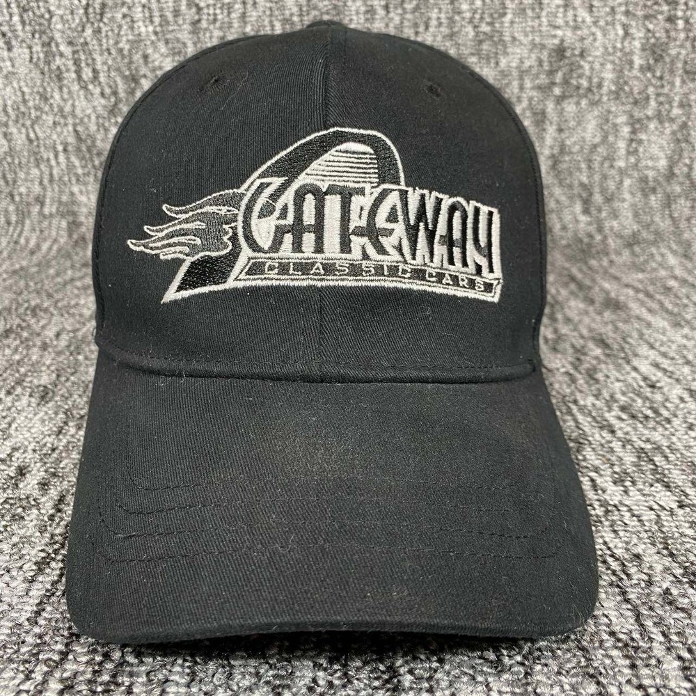 Gateway Classic‎ Cars Hat Mens L/XL Black Embroidered Logo Stretch Fit Cap